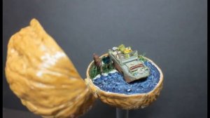 Ford GPA - micro diorama in the walnut (1: 150)