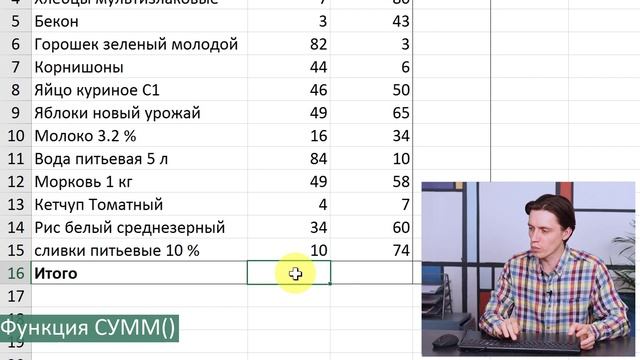 Как найти сумму в Excel - 4 способа
