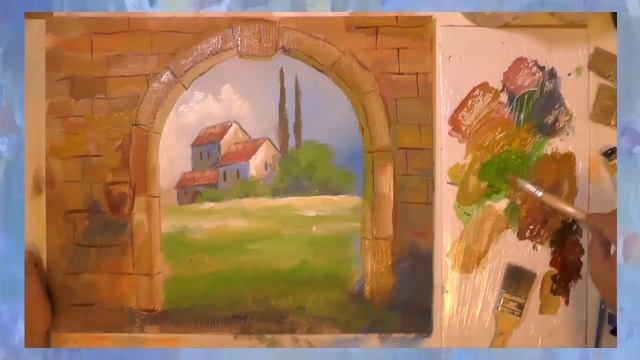 Живопись акрилом.  Мастер-класс Жиляева А смотреть онлайн