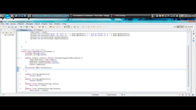 Java jdk 7 Tutorial 20 equals, finalize, and toString method смотреть онлайн