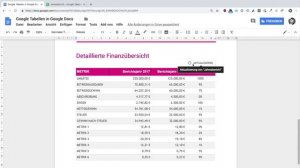 Google Tabellen (Sheets) in Google Docs einfügen | Google Workspace Tutorial | Deutsch 2018