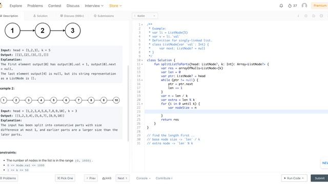 LeetCode September Daily - Day 6 - 725 Split Linked List in Parts смотреть онлайн