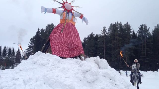 Проводы зимы в Кирове 02.03.2014. СТК Порошино. Maslenitsa. End of winter!