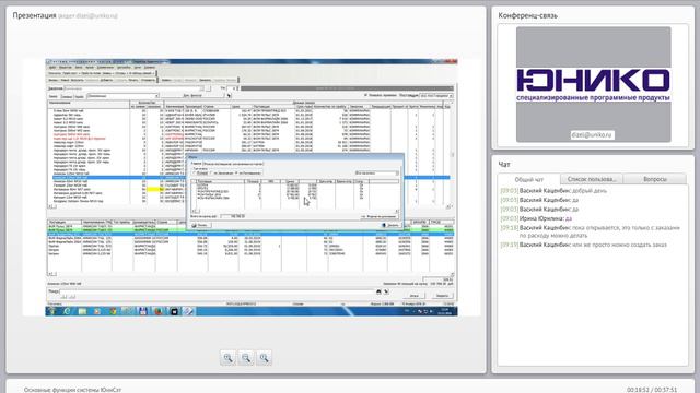 Основные функции системы ЮниСэт вариант 1 смотреть онлайн