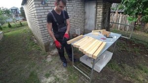 Сделал лестницу для крыши