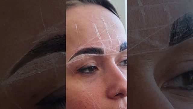 Оформление бровей Работа с краской смотреть онлайн