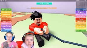 ПОБЕГ от ГИГАНТСКОГО и ЗЛОГО PACMAN в РОБЛОКС приключения Family Play TV