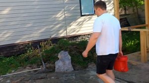 Укладка натурального природного сланцевого камня "Алевролит" на песок 89115579000