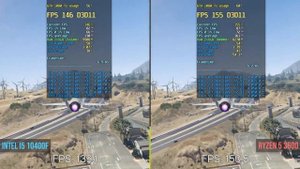 intel i5 10400f vs Ryzen 5 3600 in 6 games