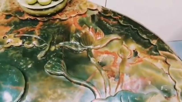 Резная столешница из зеленого нефрита смотреть онлайн