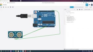 Arduino + TinkerCad. Урок 4. Работа с УЗ дальномером.