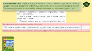 Упражнение 207. Русский язык, 3 класс, 1 часть, страница 117