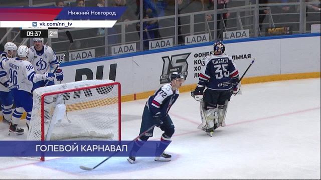 Нижегородский ХК «Торпедо» уступил московскому «Динамо» со счетом 4:6