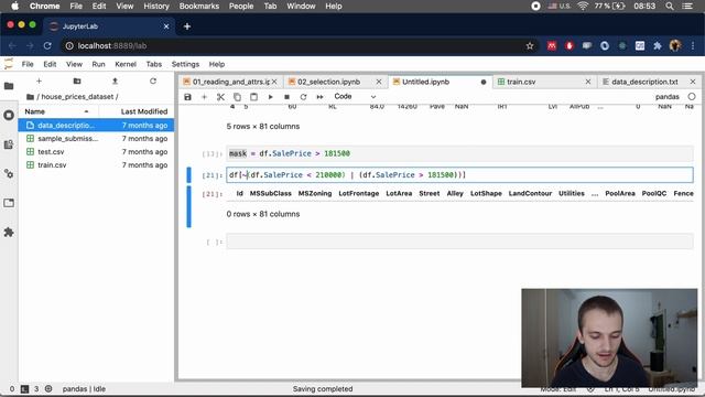 L32 Python Machine Learning Course | Pandas select смотреть онлайн