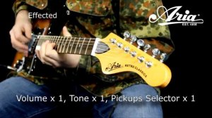Aria RETRO 1532 Electric guitar demonstration
