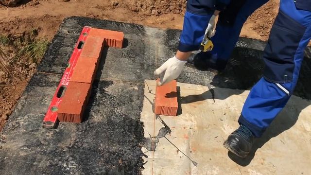 Разметка первого ряда кладки. разметка первого ряда газоблока. как построить дом