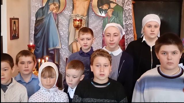 Пасхальное поздравление воскресной школы Казанского храма села Барсуково смотреть онлайн