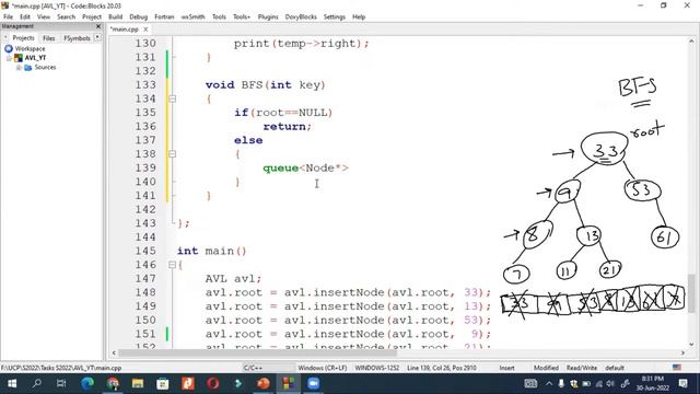 #46 DSA | Breadth First Search Complete Code using Queue | Programming with Rana Waqas in Urdu/Hind
