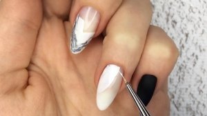 Мраморный маникюр /  Текстура натурального камня / Самый быстрый дизайн / Marble nail art
