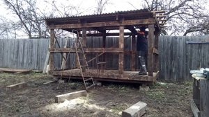 строим вольер для немецкой овчарки 2х4 2часть