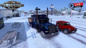 ATS LIVE Peterbilt 389 Custom, Рейс из Дель-Рио в штат Мичиган!!!