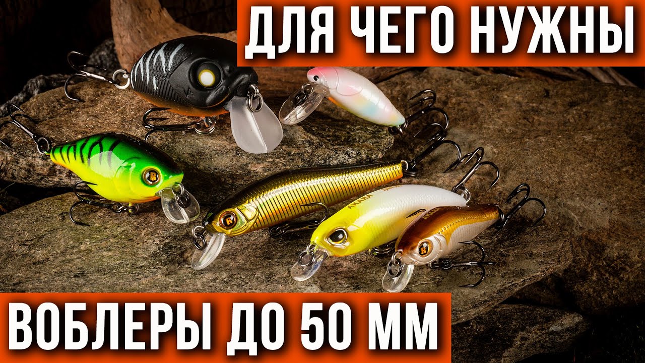 Воблеры 50 мм и меньше, для чего они нужны.