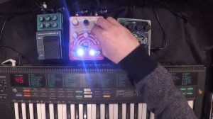 Yamaha PSS-170 Drum Loop Through EHX Superego, EQD Rainbow Machine, Ibanez DML10