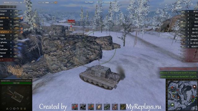 WOT: Arctic Region - 8.8 cm Pak 43 JagdTiger смотреть онлайн
