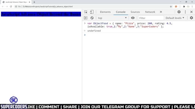JavaScript Complete Object Reference Tutorial Beyond The Basics | Object Destructor Spread Operator