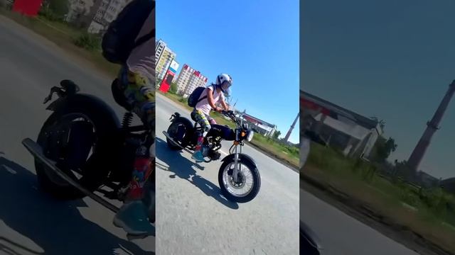 Прокатились по Самаре и ушли в заплыв #moto #motorcycle #motovlog #мото #мотоцикл #самара #motogirl