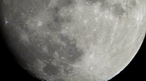 1080 Moon through a telescope Луна через телескоп superzoom