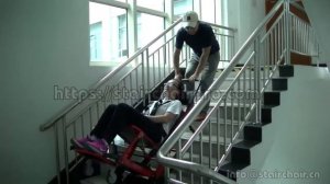 Portable electric stair climbing chair for transferring disabled--инвалидный подъёмник лестничный