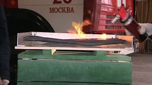 Пиростикер. Защита от пожара. Горение кабеля в фальшполах.