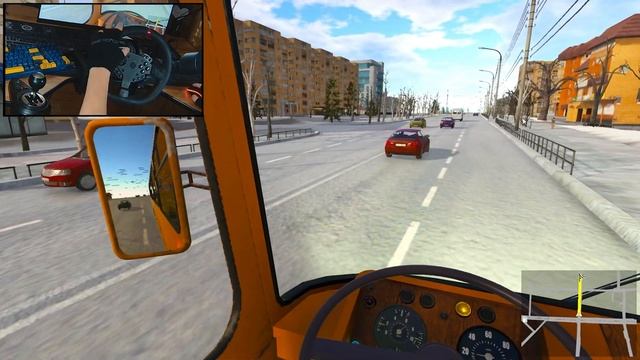 Симулятор автобусника! Обзор на игру! Bus Driver Simulator +РУЛЬ