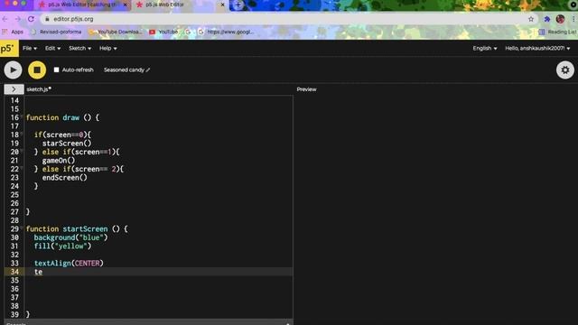 MAKING CATCHING GAME !! || ANSH || P5 EDITOR || JAVA SCRIPT смотреть онлайн