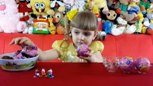 Свинка Пеппа киндеры шоколадные шары Чупа Чупс с сюрпризом. Chupa Chups Peppa Pig