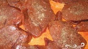 Шашлык из свиной печени