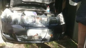 восстановление бампера своими руками | шкода октавиа а5 | покрасить на старую краску | часть 2