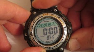 compass callibration CASIO / КАЛИБРОВКА КОМПАСА CASIO SGW-100B
