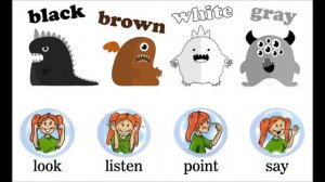 Kid's Box 1 - Unit 3: New Colors [look, listen, point and say]