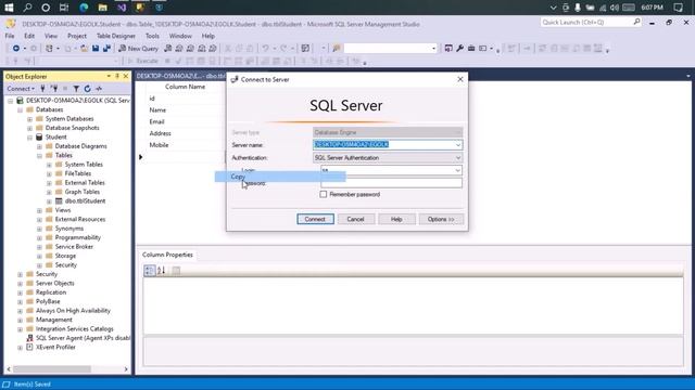 How to Connect MS SQL Server Database with Visual Studio. смотреть онлайн