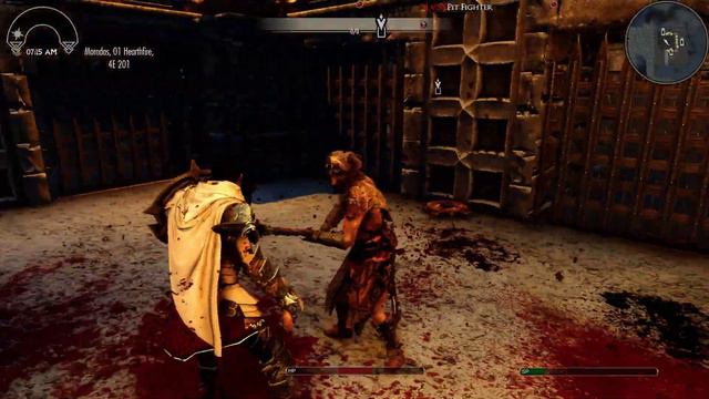 [4k] SkyrimSE - The Spear Dudes Can Be Very Brutal [Animated Armory DAR] 【Skyrim Special Edition】