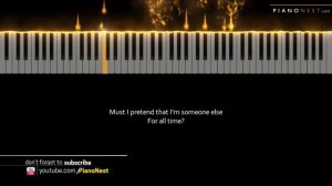 Christina Aguilera - Reflection (from Mulan) - Piano Karaoke Instrumental Cover with Lyrics