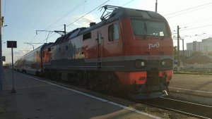 Электровоз ЭП2К-234 с поездом №277 Анапа - Санкт-Петербург