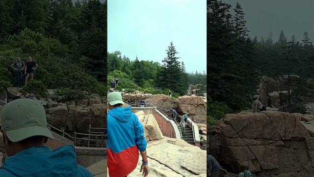 Thunder Hole in Acadia National Park USA