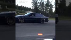 Заезд БМВ Е34 с Бугатти