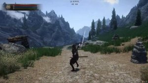 【Skyrim】 New Combat Animation For Yamato