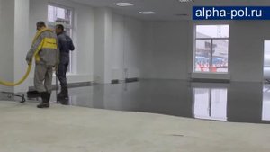 АЛЬФАПОЛ КС. Наливной пол в аэропорте «Пулково» (Санкт Петербург)