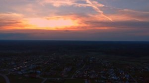 Майский утренний рассвет в деревне, в 04.30 утра. Краски природы.