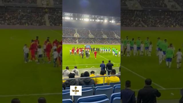 Brazil vs. Ghana (23/09/2022) (France) - Players walk onto the pitch.